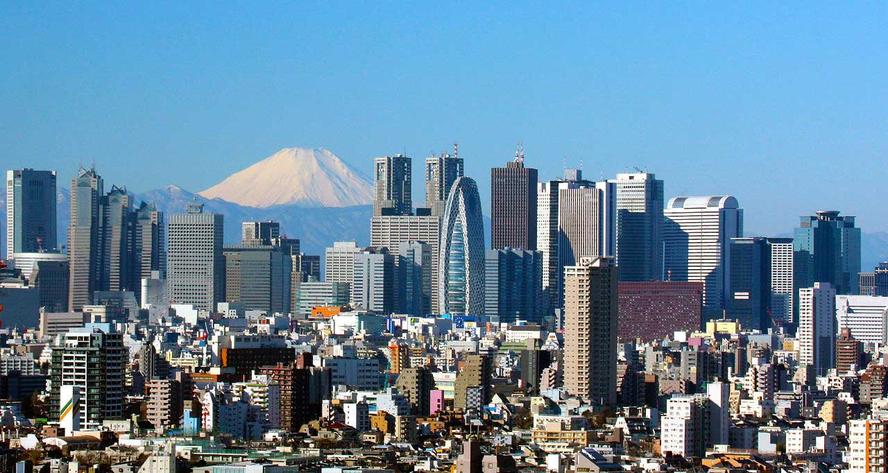 Größte Städte Tokio Fuji