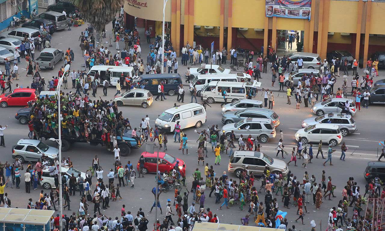 Kinshasa, die drittgrößte Stadt von Afrika