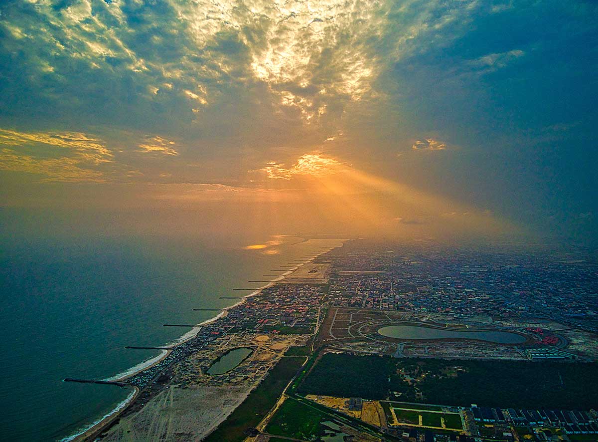 Lagos, die zweitgrößte Stadt von Afrika